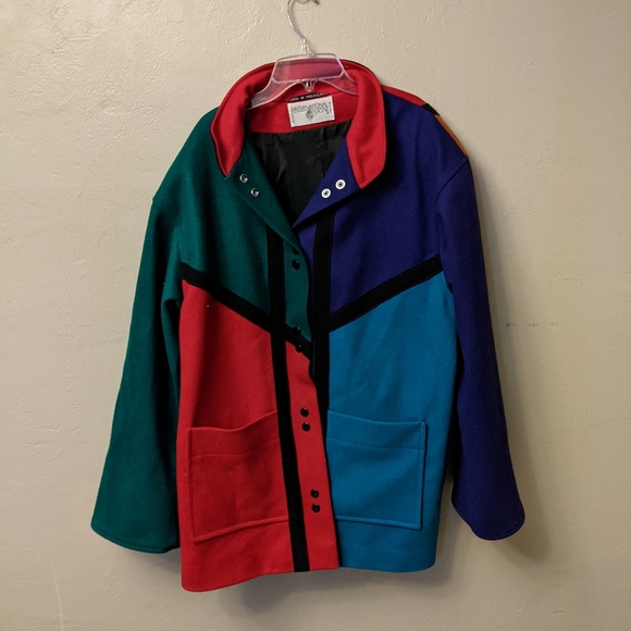 Color block coat - Picture 2 of 4